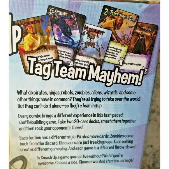 Smash Up Board Game Core Set NEW & SEALED AEG Shuffle Building Paul Peterson - Picture 3 of 4